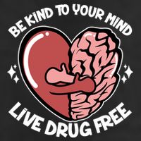 Be Kind To Your Mind Live Drug Free Beanie