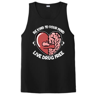 Be Kind To Your Mind Live Drug Free PosiCharge Competitor Tank