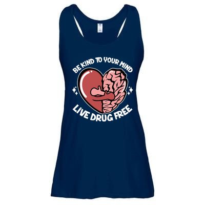 Be Kind To Your Mind Live Drug Free Ladies Essential Flowy Tank