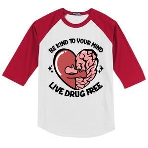 Be Kind To Your Mind Live Drug Free Kids Colorblock Raglan Jersey