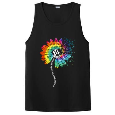 Be Kind Tie Dye Peace Flower PosiCharge Competitor Tank