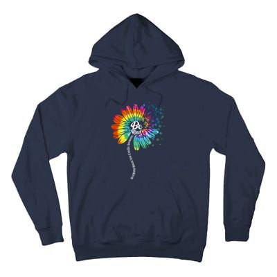 Be Kind Tie Dye Peace Flower Tall Hoodie