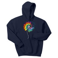 Be Kind Tie Dye Peace Flower Kids Hoodie