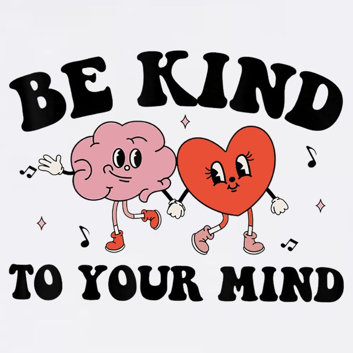 Be Kind To Your Mind Groovy Retro Mental Health Awareness Cooling Performance Crew T-Shirt