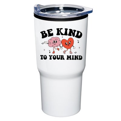 Be Kind To Your Mind Groovy Retro Mental Health Awareness Tumbler