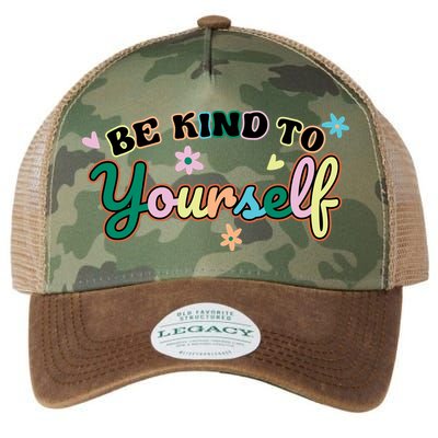 Be Kind To Yourself Colorful Self Love Legacy Tie Dye Trucker Hat