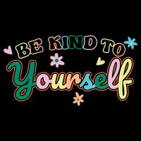 Be Kind To Yourself Colorful Self Love Backpack