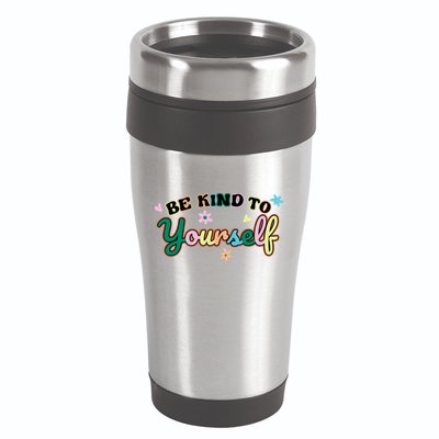 Be Kind To Yourself Colorful Self Love 16oz Travel Tumbler