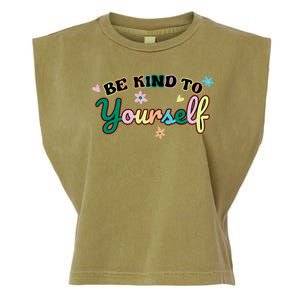 Be Kind To Yourself Colorful Self Love Garment-Dyed Women's Muscle Tee