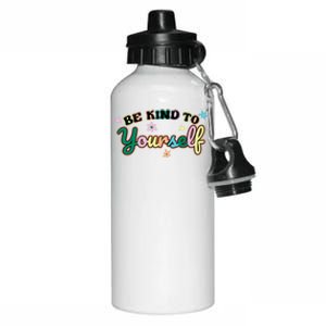 Be Kind To Yourself Colorful Self Love Aluminum Water Bottle 