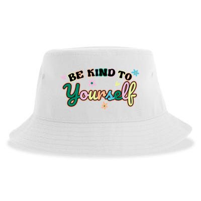 Be Kind To Yourself Colorful Self Love Sustainable Bucket Hat