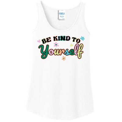 Be Kind To Yourself Colorful Self Love Ladies Essential Tank