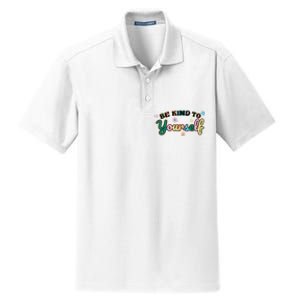 Be Kind To Yourself Colorful Self Love Dry Zone Grid Polo