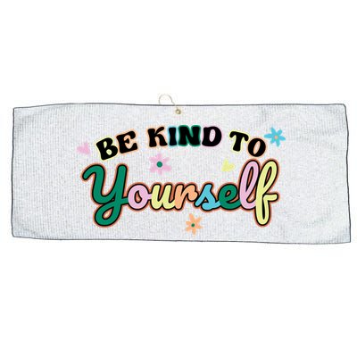 Be Kind To Yourself Colorful Self Love Large Microfiber Waffle Golf Towel