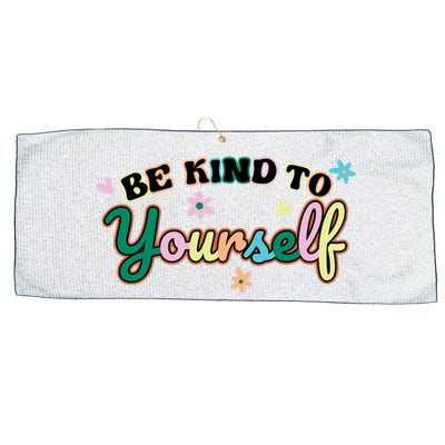 Be Kind To Yourself Colorful Self Love Large Microfiber Waffle Golf Towel