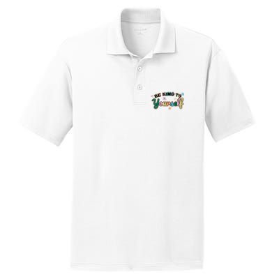 Be Kind To Yourself Colorful Self Love PosiCharge RacerMesh Polo