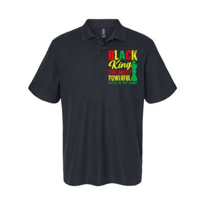 Black King The Most Powerful Piece in The Game Softstyle Adult Sport Polo