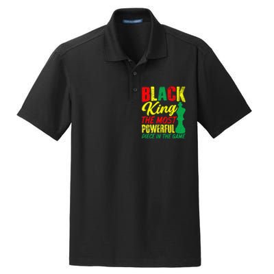 Black King The Most Powerful Piece in The Game Dry Zone Grid Polo