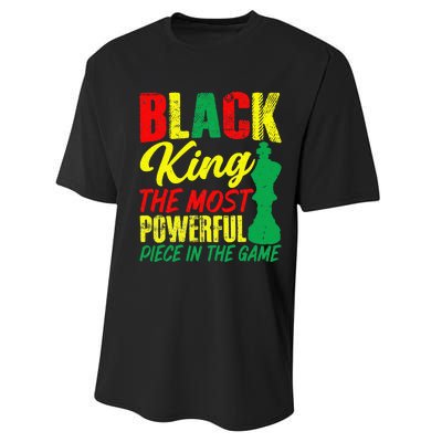 Black King The Most Powerful Piece in The Game Performance Sprint T-Shirt