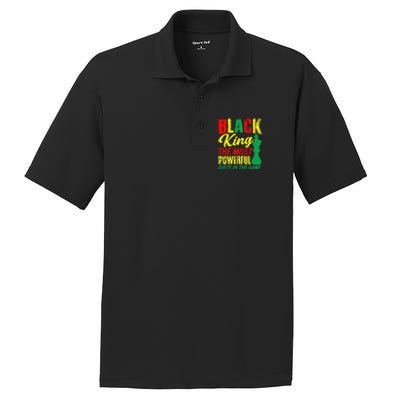 Black King The Most Powerful Piece in The Game PosiCharge RacerMesh Polo