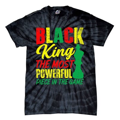 Black King The Most Powerful Piece in The Game Tie-Dye T-Shirt