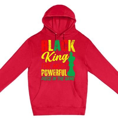 Black King The Most Powerful Piece in The Game Premium Pullover Hoodie