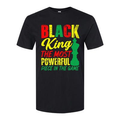 Black King The Most Powerful Piece in The Game Softstyle CVC T-Shirt