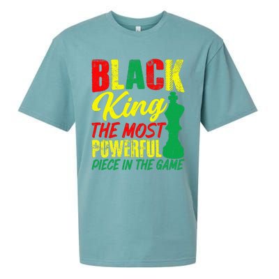 Black King The Most Powerful Piece in The Game Sueded Cloud Jersey T-Shirt