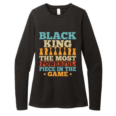 Black King The Most Powerful Piece In The Game Womens CVC Long Sleeve Shirt