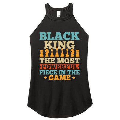 Black King The Most Powerful Piece In The Game Women's Perfect Tri Rocker Tank