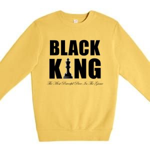 Black King The Most Powerful Piece In The Game African Pride Premium Crewneck Sweatshirt