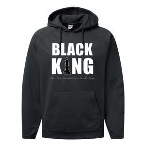 Black King The Most Powerful Piece In The Game African Pride Performance Fleece Hoodie