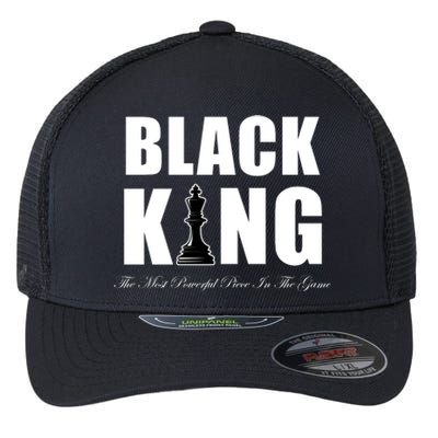 Black King The Most Powerful Piece In The Game African Pride Flexfit Unipanel Trucker Cap