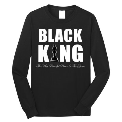 Black King The Most Powerful Piece In The Game African Pride Long Sleeve Shirt