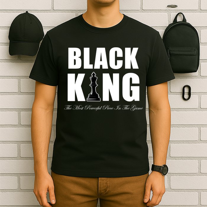 Black King The Most Powerful Piece In The Game African Pride T-Shirt