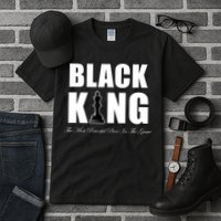 Black King The Most Powerful Piece In The Game African Pride Tall T-Shirt