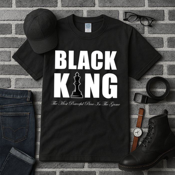 Black King The Most Powerful Piece In The Game African Pride Tall T-Shirt