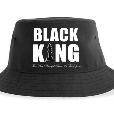 Black King The Most Powerful Piece In The Game African Pride Sustainable Bucket Hat
