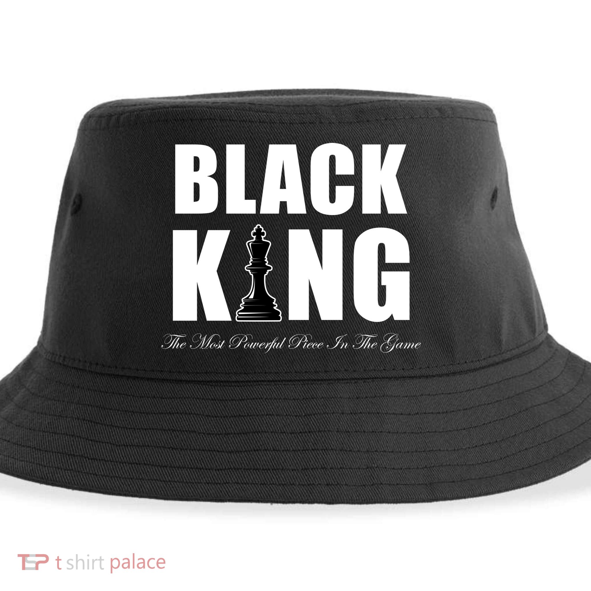 Black King The Most Powerful Piece In The Game African Pride Sustainable Bucket Hat