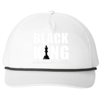 Black King The Most Powerful Piece In The Game African Pride Snapback Five-Panel Rope Hat