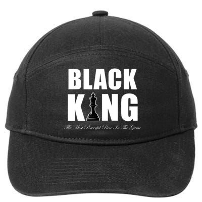 Black King The Most Powerful Piece In The Game African Pride 7-Panel Snapback Hat