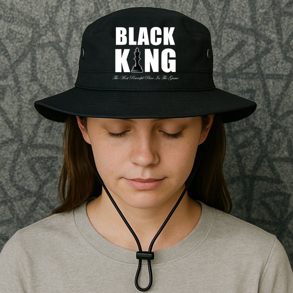 Black King The Most Powerful Piece In The Game African Pride Bucket Hat