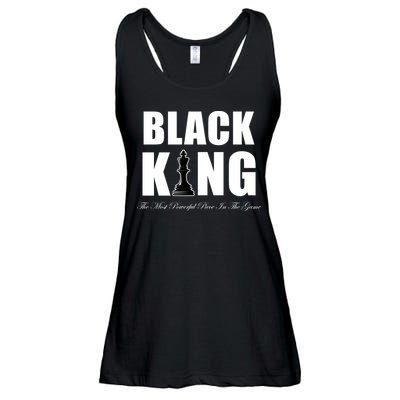 Black King The Most Powerful Piece In The Game African Pride Ladies Essential Flowy Tank