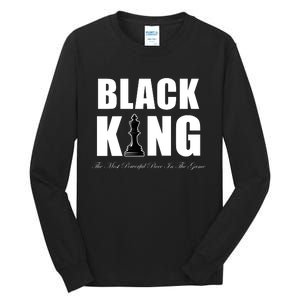 Black King The Most Powerful Piece In The Game African Pride Tall Long Sleeve T-Shirt