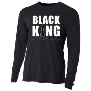 Black King The Most Powerful Piece In The Game African Pride Cooling Performance Long Sleeve Crew