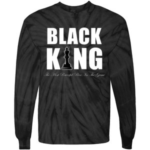 Black King The Most Powerful Piece In The Game African Pride Tie-Dye Long Sleeve Shirt