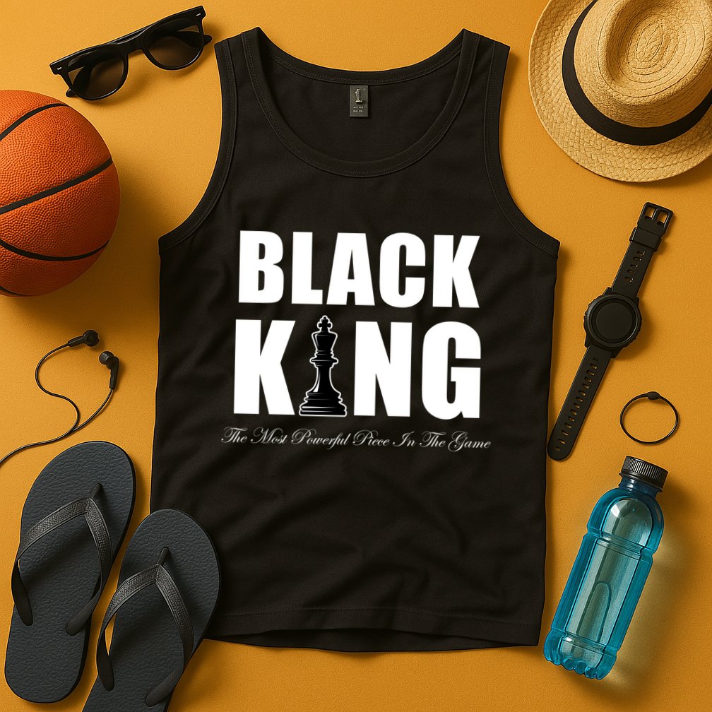Black King The Most Powerful Piece In The Game African Pride Tank Top