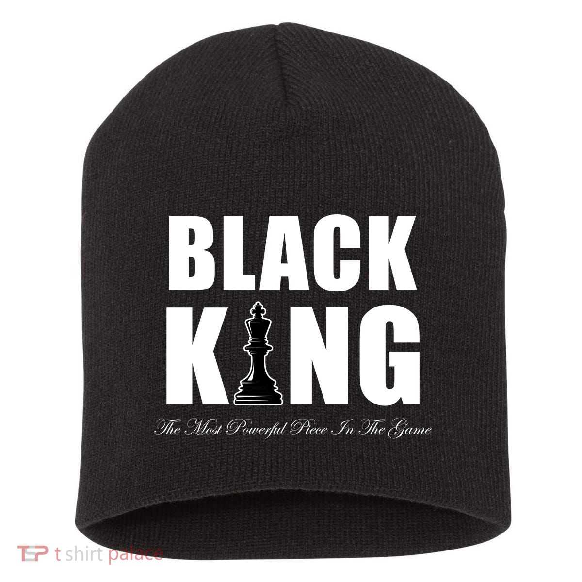 Black King The Most Powerful Piece In The Game African Pride Short Acrylic Beanie