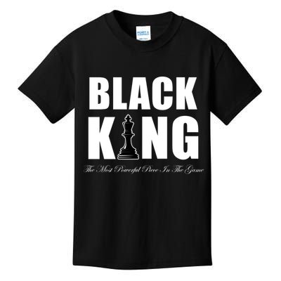 Black King The Most Powerful Piece In The Game African Pride Kids T-Shirt
