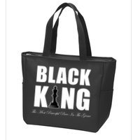 Black King The Most Powerful Piece In The Game African Pride Zip Tote Bag